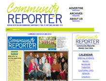 Tablet Screenshot of communityreporter.org